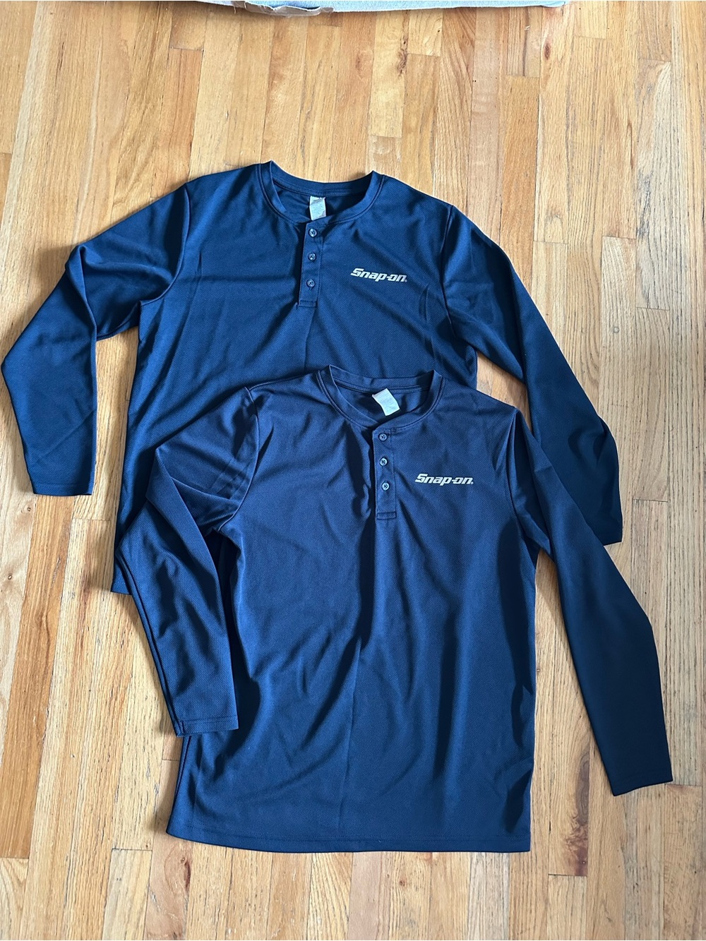 Set of 2 Snap On Tools Men’s Long Sleeve Shirts Size Large